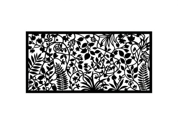Black Silhouette Floral Pattern: A Timeless Design Essential