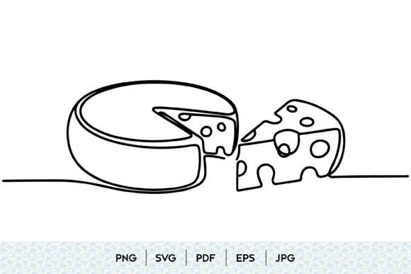 Cheese Wheel Line Art: A Guide to Minimalist Culinary Illustrations