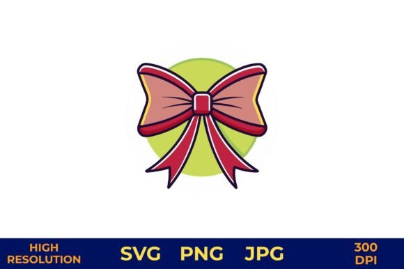 Elegant Vector Bow Design for Print & Digital
