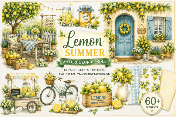 Elevating Digital Design with the Lemon Summer Watercolor Bundle: A Strategic Asset for Modern Creators