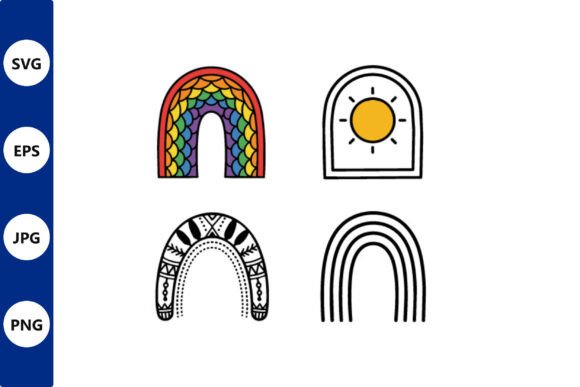 Elevating Digital Design with the Rainbow Arches Vector Set: A Strategic Asset for Modern Creators