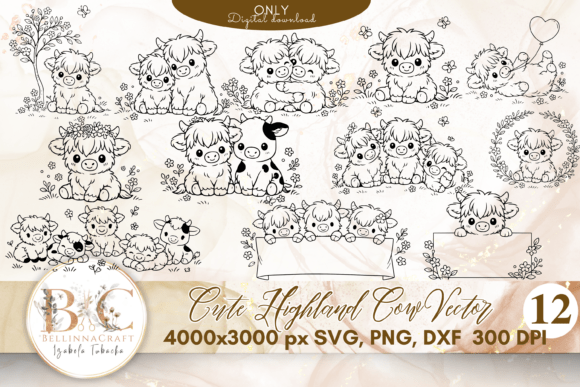 Embracing Whimsy: A Deep Dive into the Cute Highland Cow SVG Bundle for Modern Crafting