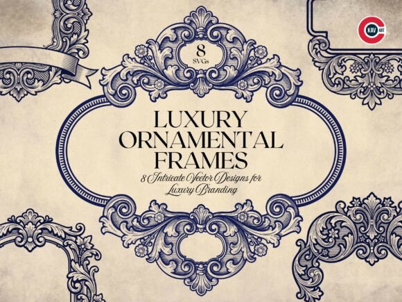 Evaluating the Vintage Ornamental Frame Vector Set for Professional Design Workflows