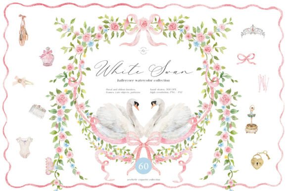 Evaluating the Watercolor Ballet Set - White Swan for Creative Projects