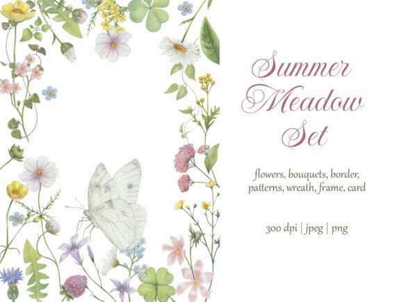 Evaluating the Watercolor Summer Meadow Bundle for Creative Projects