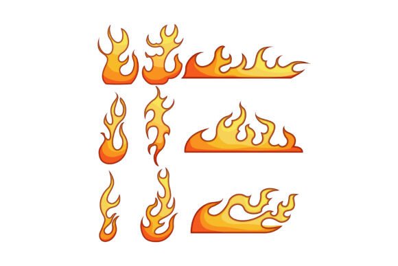 Flame Decals Design Elements: Creating Fiery Visuals for Speed, Heat, and Style