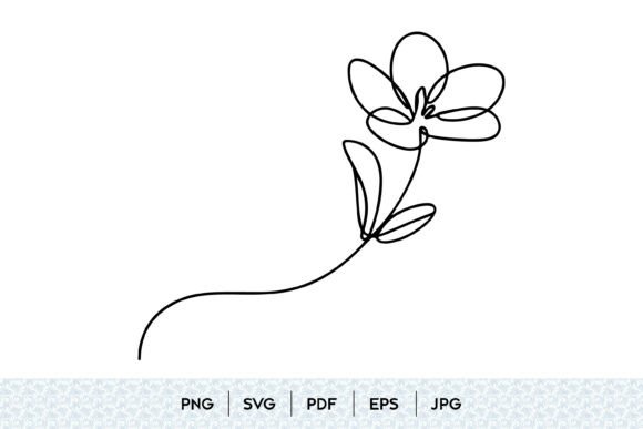 Minimal One Line Flower SVG: The Art of Continuous Botanical Design