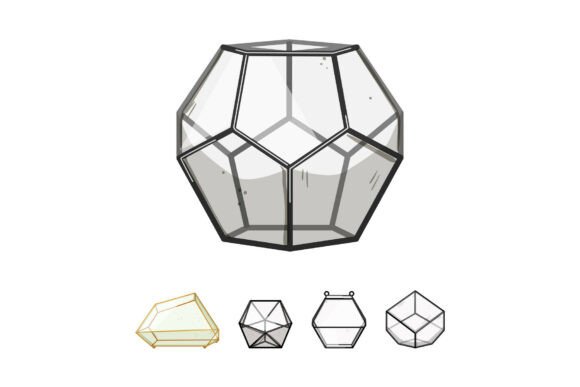 Modern Hexagonal Glass Terrariums for Stylish Interiors