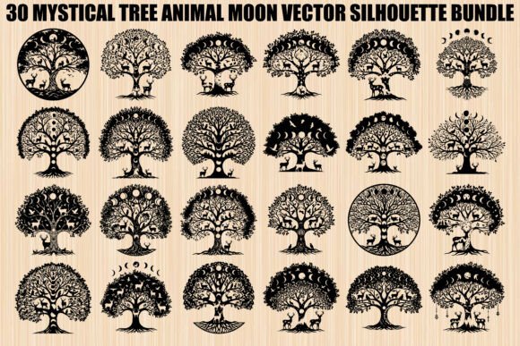Mystical Tree Animal Moon Bundle