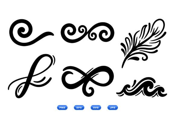 Ornamental Swirl Flourish SVGs: Elevating Design with Vintage Elegance