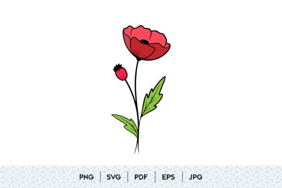 Red Poppy Flower SVG: A Versatile Digital Asset for Crafters and Designers