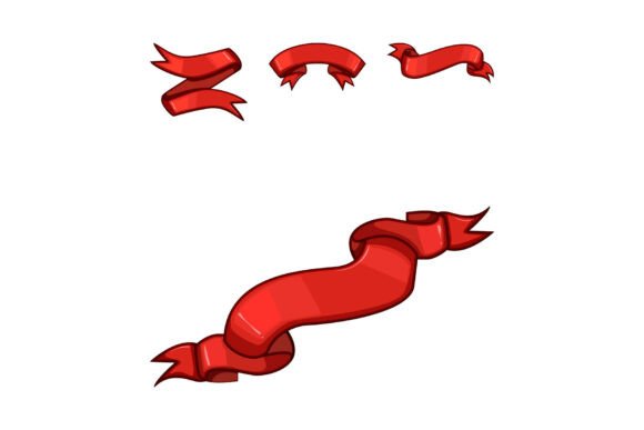Red Ribbon Banner Scroll Design Elements: Elevating Visual Communication