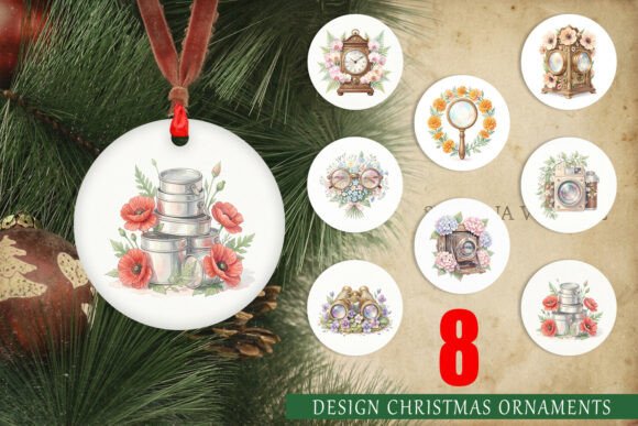 Vintage Camera Watercolor Ornament PNG: A Guide to Nostalgic Holiday Decor